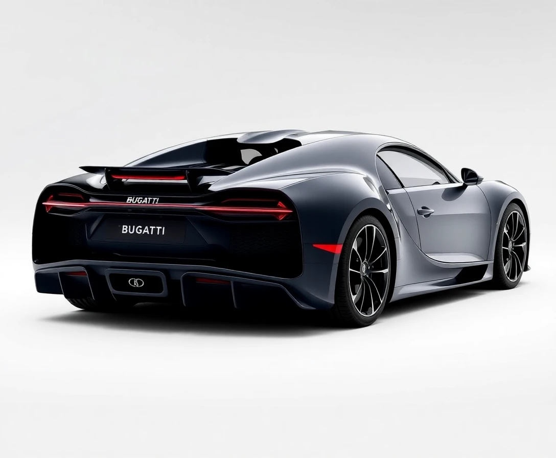 Bugatti Chiron, vue arrière